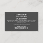 Tsjadische vlag en wapenschild, vlag van Tsjaad Visitekaartje (Achterkant)