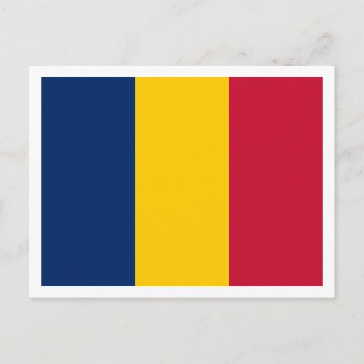 Tsjadische vlag, vlag van Tsjaad Briefkaart (Voorkant)