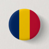 Tsjadische vlag, vlag van Tsjaad Ronde Button 3,2 Cm (Voorkant)