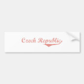 Tsjechië Bumpersticker (Voorkant)