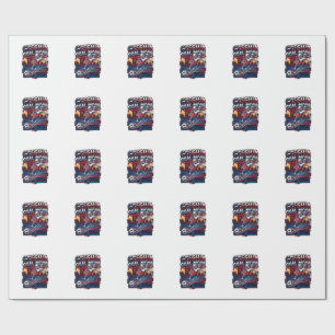 Tsjechië Doel Modus Skelet Aanvaller Naties Street Cadeaupapier