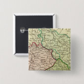 Tsjechië en Polen Vierkante Button 5,1 Cm (Voorkant /achterkant)