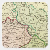 Tsjechië en Polen Vierkante Sticker (Voorkant)