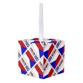 Tsjechië en Tsjechische vlag betegeld gepersonalis Decoratie (Achter hoekig)