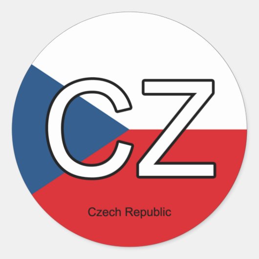 Tsjechië Euro Sticker (Voorkant)