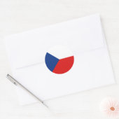 Tsjechië Fisheye Flag Sticker (Envelop)