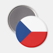 Tsjechië Fisheye Vlagmagneet Magneet (Voorkant / Achterkant)