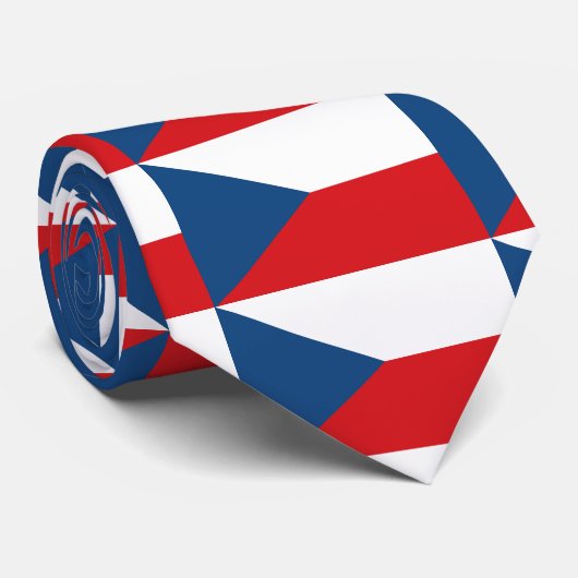 Tsjechië - Flag Stropdas Česká republika kravatu (Opgerold)