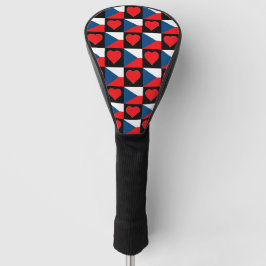 Tsjechië Golf Lover Heart Pattern Golfheadcover