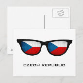 Tsjechië heeft aangepaste tekst en kleuren briefka briefkaart (Voorkant / Achterkant)