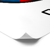 Tsjechië heeft aangepaste tekst en kleuren poster (Hoek)