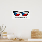 Tsjechië heeft aangepaste tekst en kleuren poster (Keuken)