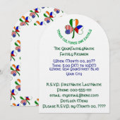 Tsjechië Iers VS Shamrock Family Reunion Kaart (Voorkant / Achterkant)