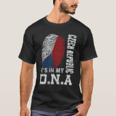 Tsjechië is in mijn Dna Tsjechië T-shirt (Voorkant)