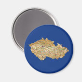 Tsjechië Kaartmagneet Magneet (Voorkant / Achterkant)
