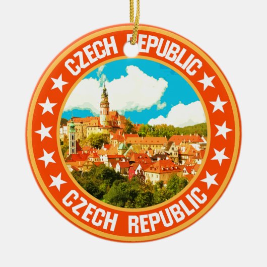 Tsjechië Keramisch Ornament (Voorkant)