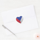 Tsjechië Liefdesicoon Vierkante Sticker (Envelop)
