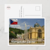 Tsjechië - Marianske Lazne - Briefkaart (Voorkant / Achterkant)