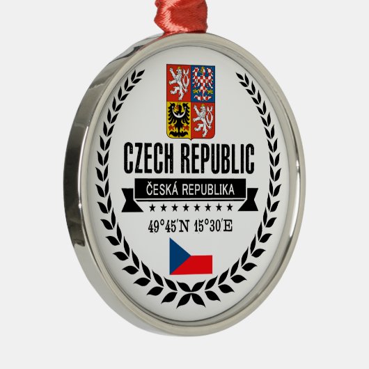 Tsjechië Metalen Ornament (Rechts)