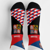 Tsjechië, mode, Tsjechische vlag, patriottisch Sokken (Top)