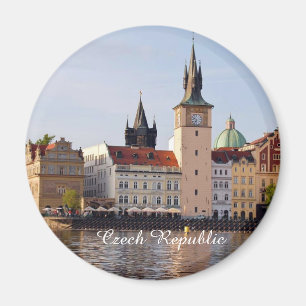Tsjechië: panorama van Praag Magneet