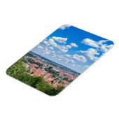Tsjechië. Praag. Ademhalend uitzicht Hoesje-Mat Magneet (Linkerzijde)