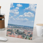 Tsjechië. Praag. Ademhalend uitzicht Hoesje-Mat Reclamebord Met Voetstuk (Insitu)