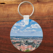 Tsjechië. Praag. Ademhalend uitzicht Hoesje-Mat Sleutelhanger (Voorkant)
