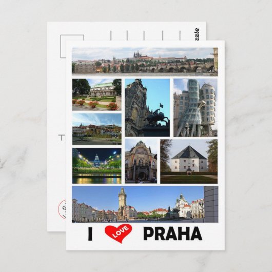 Tsjechië - Praag - Briefkaart (Voorkant / Achterkant)