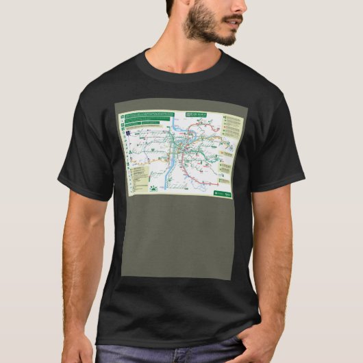 Tsjechië Praag Praha Metro Kaart HD T-shirt (Voorkant)