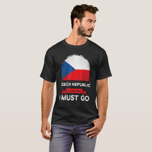 Tsjechië roept op tot Tsjechische vlag haar T-shirt (Voorkant volledig)