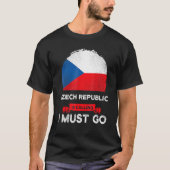 Tsjechië roept op tot Tsjechische vlag haar T-shirt (Voorkant)