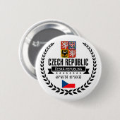 Tsjechië Ronde Button 5,7 Cm (Voorkant /achterkant)
