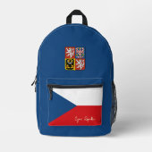 Tsjechië, rugzak, Tsjechische vlag / patriottisch Bedrukte Rugzak (Voorkant)
