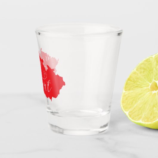 Tsjechië staat in mijn hart shot glas (Rechts)