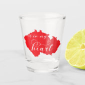 Tsjechië staat in mijn hart shot glas (Voorkant)
