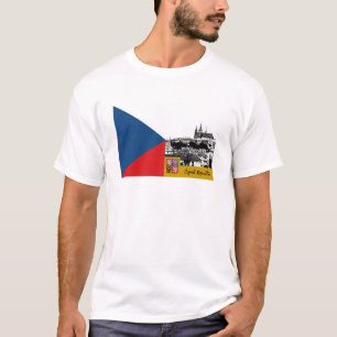 Tsjechië T-shirt, Praag & Tsjechische Vlag mode T-shirt