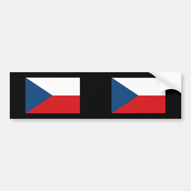 Tsjechië, Tsjechië Bumpersticker (Voorkant)