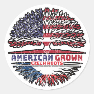 Tsjechië Tsjechië Verenigde Staten Verenigde State Ronde Sticker