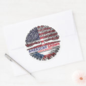 Tsjechië Tsjechië Verenigde Staten Verenigde State Ronde Sticker (Envelop)