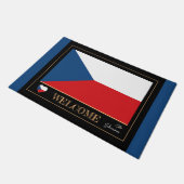 Tsjechië & Tsjechische vlag huis matten / sport We (Schuin)