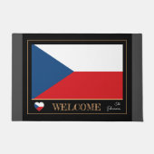 Tsjechië & Tsjechische vlag huis matten / sport We (Voorkant)