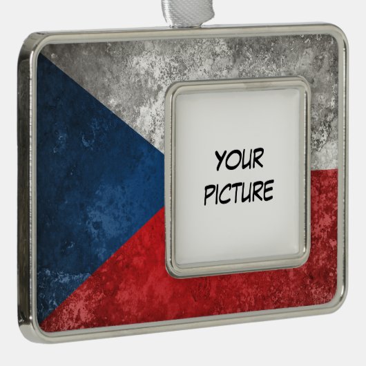 Tsjechië Verzilverd Omlijst Ornament (Rechts)