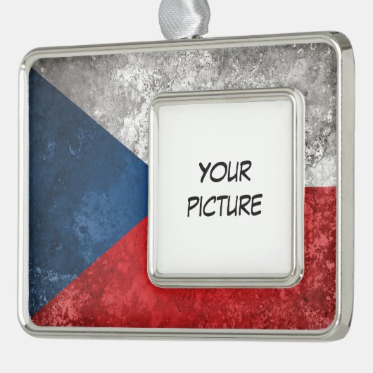 Tsjechië Verzilverd Omlijst Ornament (Links)