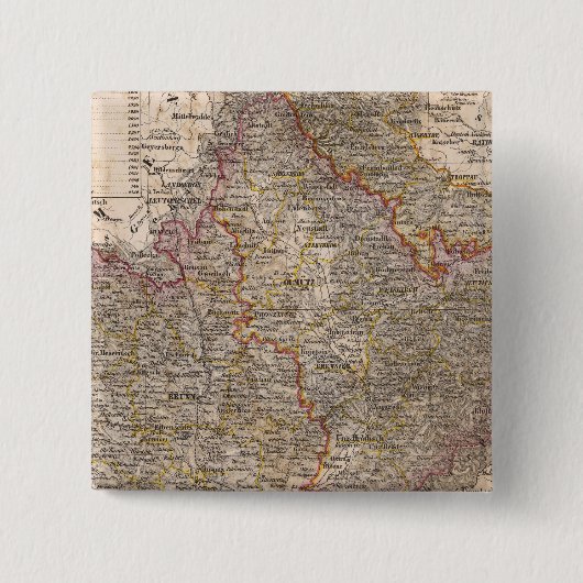 Tsjechië Vierkante Button 5,1 Cm (Voorkant)