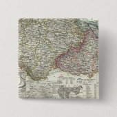 Tsjechië Vierkante Button 5,1 Cm (Voorkant)