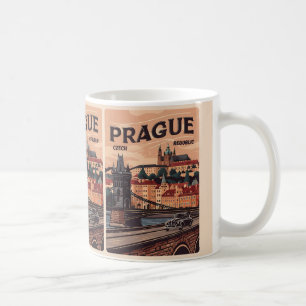 Tsjechië Vintage Reizen Praag Tsjechië Cadeaus Koffiemok