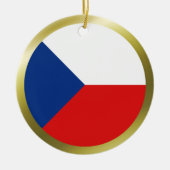 Tsjechië Vlag Ornament (Voorkant)