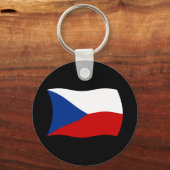 Tsjechië Vlag Sleutelhanger (Voorkant)