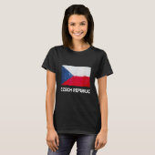 Tsjechië vlag Tsjechië 1 T-shirt (Voorkant volledig)
